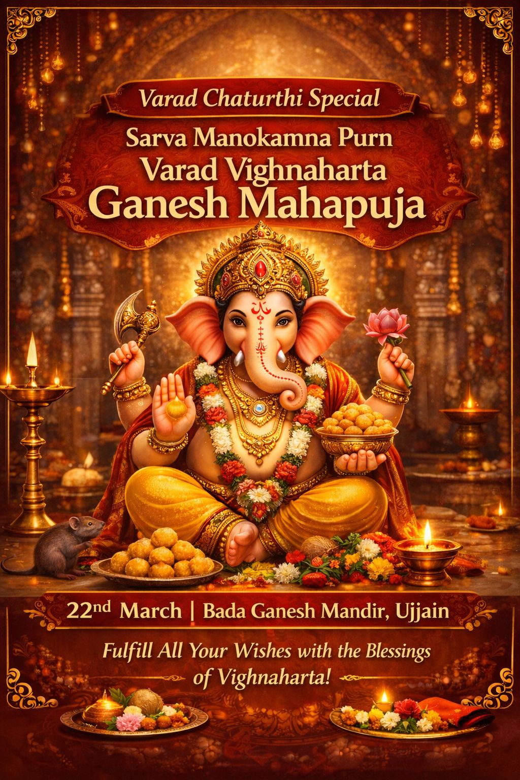 Shukla Chaturthi Sarva Manokamna Purn Varad Vighnaharta Ganesh Mahapuja